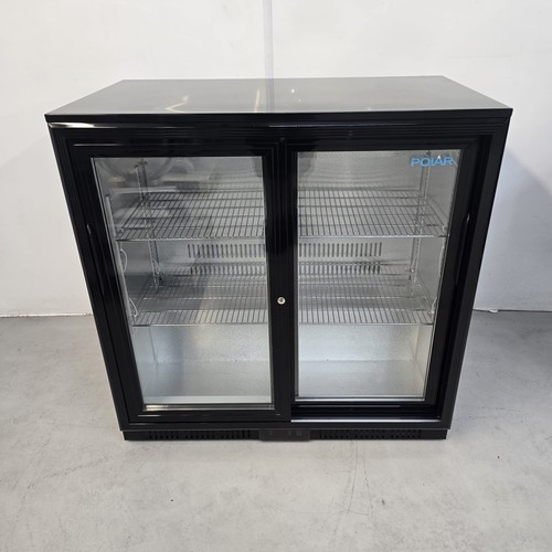 Back bar cooler sliding doors - back,