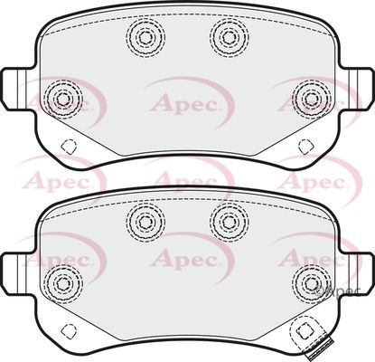 Apec rear brake pad - rear,