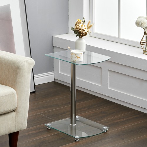 Sofa side table tier clear - sofa,