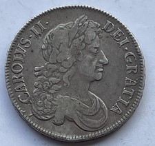 1676 Charles II Silver Crown