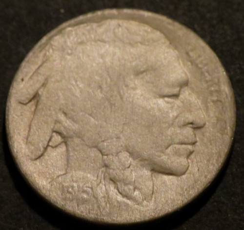 1915 buffalo nickel semi - d, semi-key