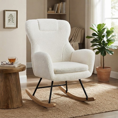Elegant ivory modern rocking - ivory,