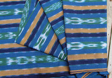 Guatemalan Ikat Fabric -Teal