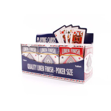 2 x Linen Finished Poker Size Playing Cards Classic Full 52 Deck Fun Party Games