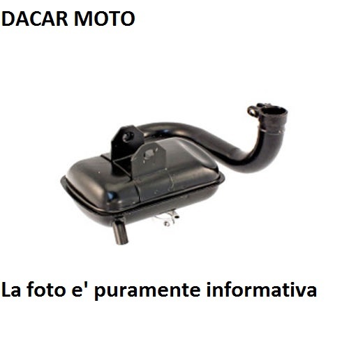 Exhaust vespa super - super, 125-150cc