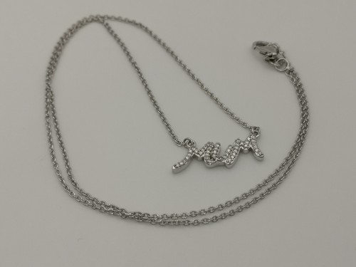 Moissanite mum necklace - mum, in