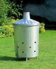 Metal Galvanised Incinerator. Garden incinerator. Metal Fire Bin.