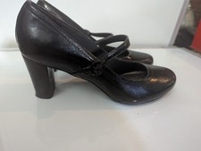 Marks & Spencer Ladies  Shoes Black Leather Size UK 6 Beautiful Shoes