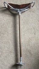 Gamebird Shooting Stick, Leather Seat, Made In England - Very Good Condition