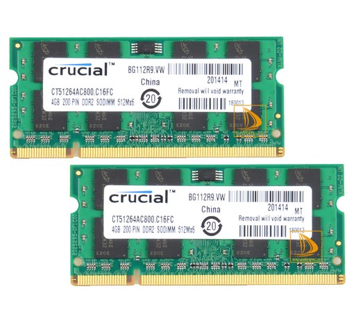 Crucial kits 4gb 2rx8 - 2x,