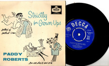 Paddy Roberts:EP Strictly for Grown Ups-4 Tracks:UK Decca:1959