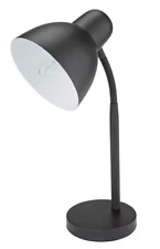 Home Desk Lamp Black 28W Flexible Neck 12.5cm In-line Switch Modern Table Lamp