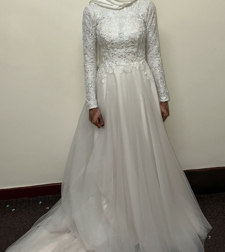 Modest wedding dress - wedding,