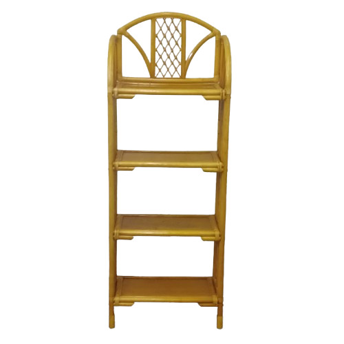 Vintage bamboo rattan bookcase - vintage,