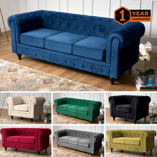 Chesterfield sofa suite - sofa,