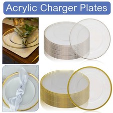13" Glass Charger Plate | Gold