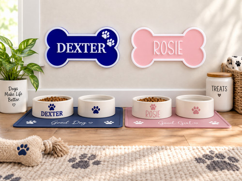 Personalised acrylic dog - personalised,