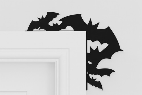 Bat door decoration - bat, decoration,