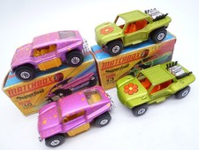 MATCHBOX SUPERFAST No.13e BAJA & 30d BEACH BUGGY LOT x4 & ORIGINAL BOXES 1970s