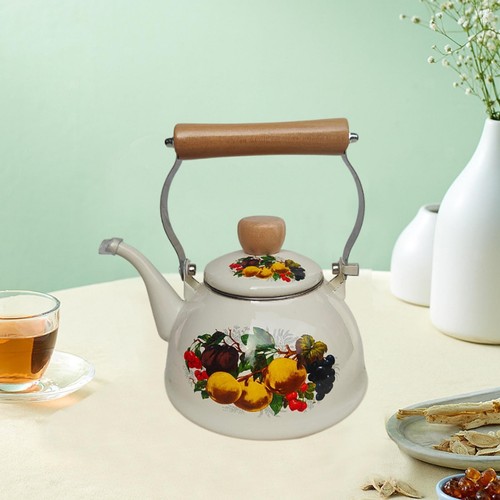 Enamel teapot water kettle - water,