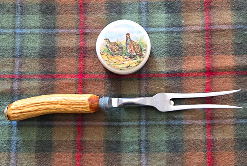 Prong metal carving fork - carving,