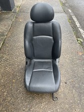 Mercedes -Benz Drivers Side Front Black Leather Seat For Model W203