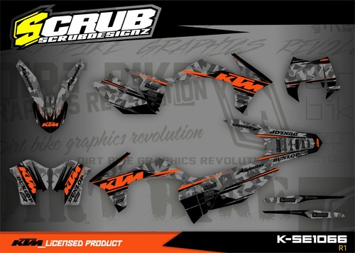 Graphics kit ktm exc - exc, 2012