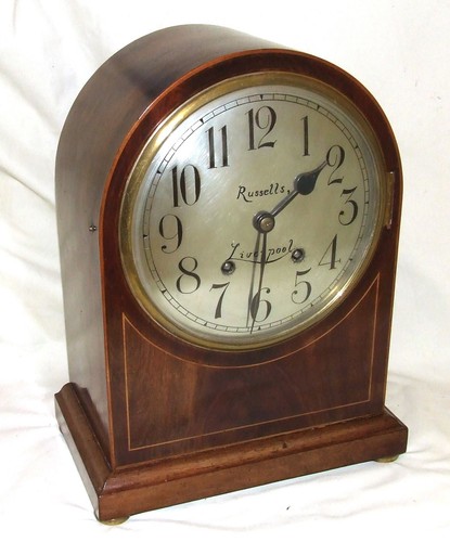Antique inlaid mahogany - h,