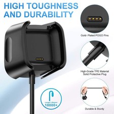 For Fitbit Versa / Versa Lite USB Charging Cable Power Charger Dock Cradle