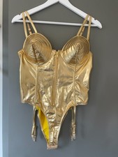 MADONNA gold cone bra bustier