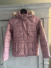 Barbour Girls Pink Puffer Coat