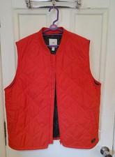 H&M orange quilted sleeveless