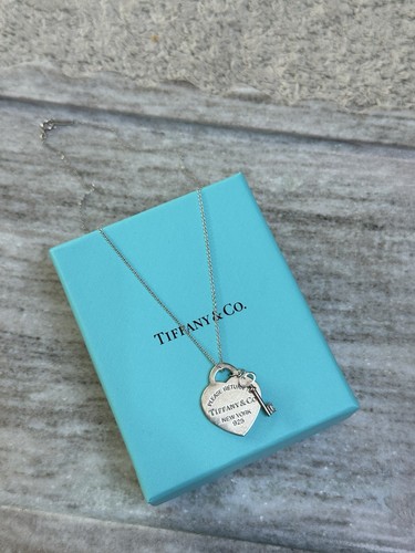 Tiffany silver heart - heart, tag