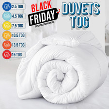 ANTI ALLERGY DUVET QUILT 2.5 4.5 7.5 10.5 13.5 15 TOG SINGLE DOUBLE KING SIZE UK