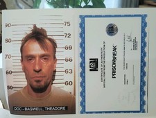 FOX RIVER INMATE RECORDS X 7 Signed File Notes PRISON BREAK 10"x 8" reprints