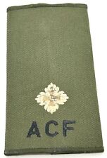 British Military Issue Second Lieutenant ACF Olive Green Rank Slide
