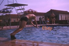 35mm Slide - Man Diving Into