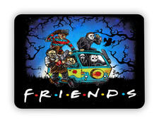 Friends 2 Horror Movie Villains Inspired METAL SIGN PLAQUE Man CAVE Poster Retro