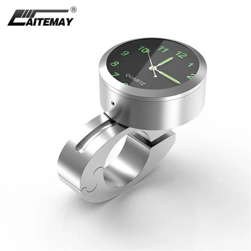 Motorcycle handlebar clock - motorcycle,