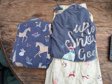 2 X Christmas/Winter Pyjama Bundle Boden Unicorn And Fatface Snow Good Age 11-12