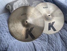 Zildjian K  Hi Hats 14 or 35cm Cymbals Pair - Excellent Condition