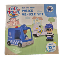 Chad Tots town out and about police vehicle set Chunky Little Hand Cars Age 18+
