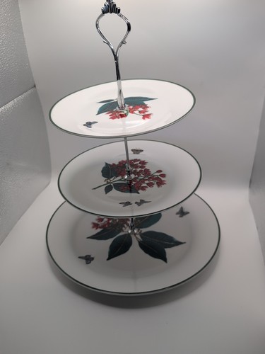 China cake stand with red - china,