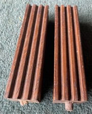 2 Antique Oak Clock Lamp