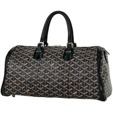 GOYARD Croisour 40 Mini Boston Hand Bag Coated canvas Black Women