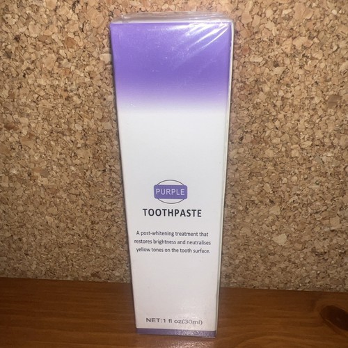 Purple toothpaste for teeth - purple,
