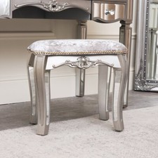 Silver mirrored dressing table