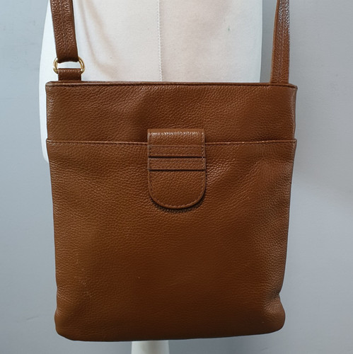 Ashwood tan leather crossbody - tan,