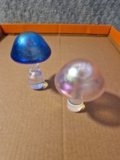 Heron Glass. 2 Mini Mushrooms
