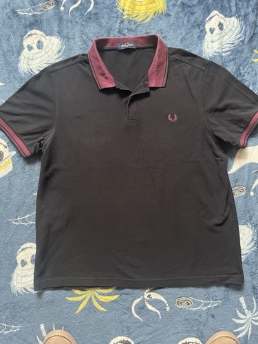 Fred perry black maroon - fred,